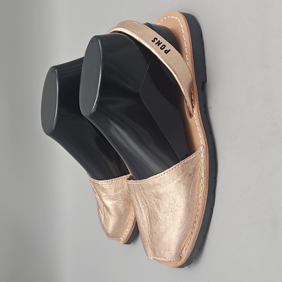 Pons Quintana Shoes - PONS Avarcas Spanish Sandal Rose Gold Metallic Women 8